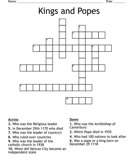 Papal name. . First of 12 popes crossword